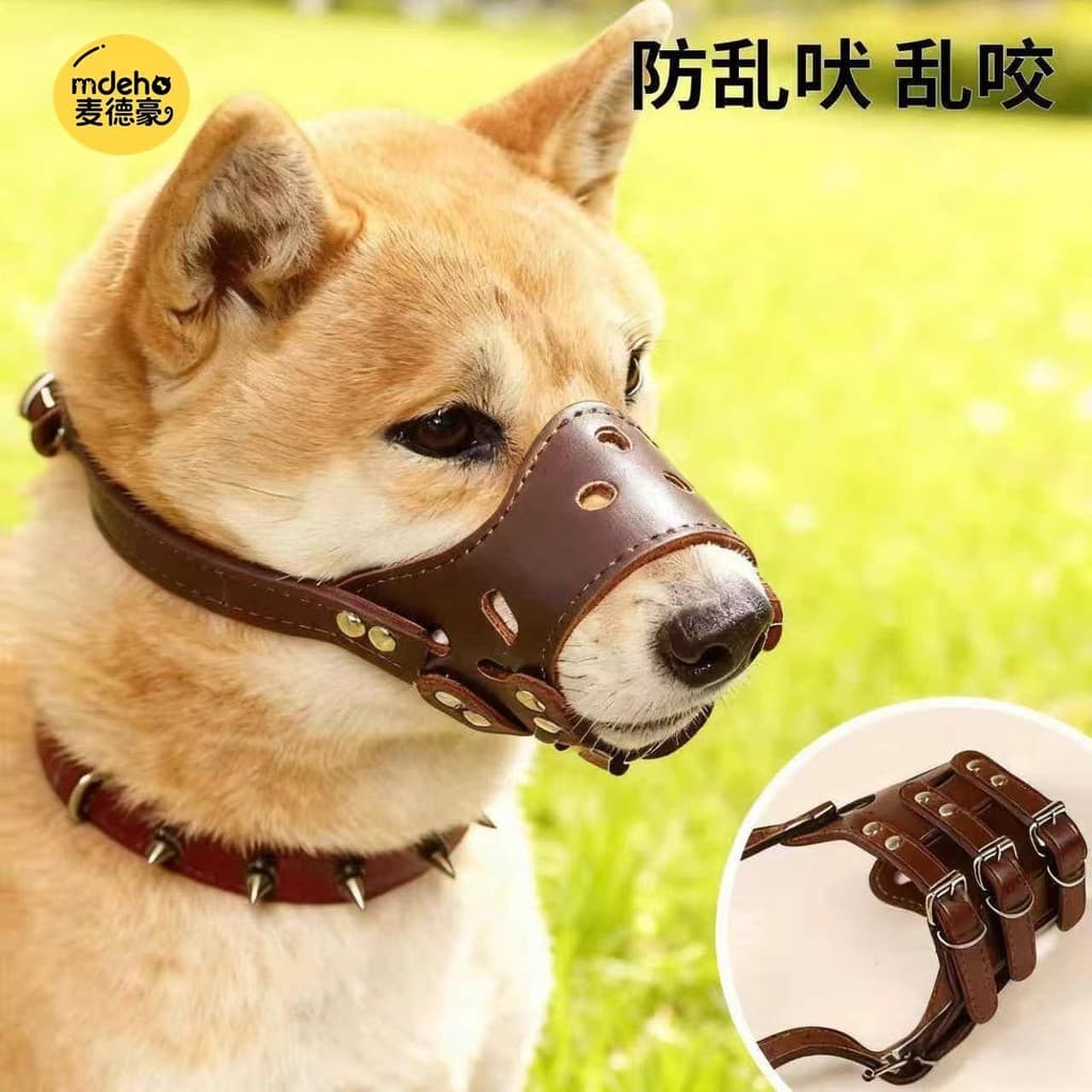 Focinho de cachorro anti-mordida máscara de alimentação aleatória grande médio pequeno cão suprimentos de pelúcia gaiola