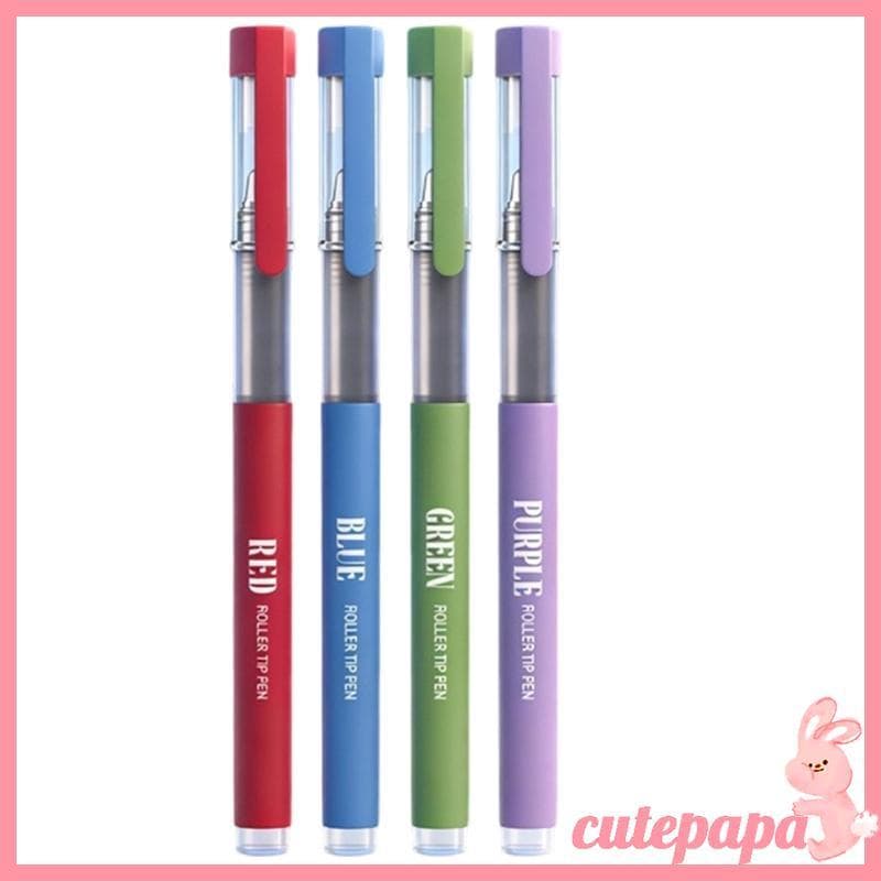 cutepa Conjunto Canetas Gel, 4 Peças, Secagem Rápida, 0 5mm, Caneta Ponta Fina Líquida, Neutras P