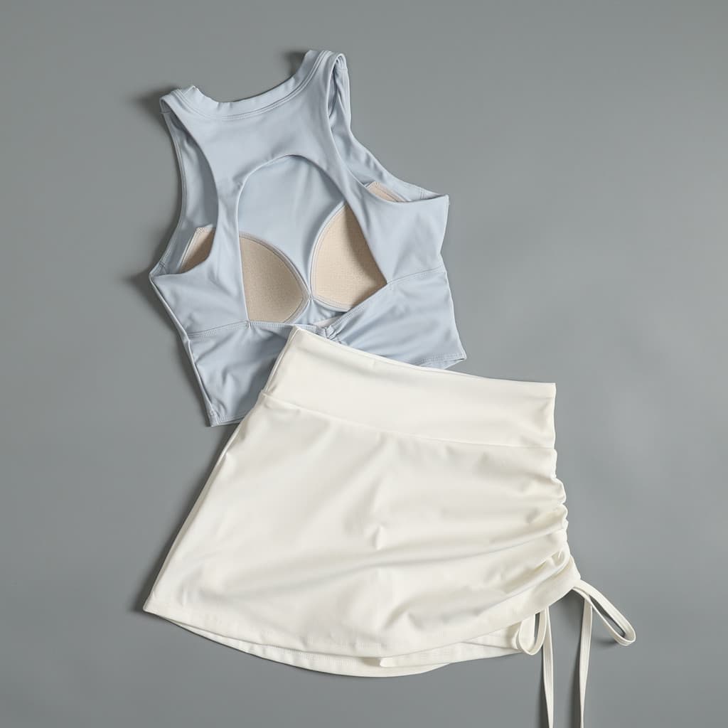 Influenciador novo estilo terno esportivo feminino verão fino-ajuste mais magro olhar correndo roupas de Yoga Badminton