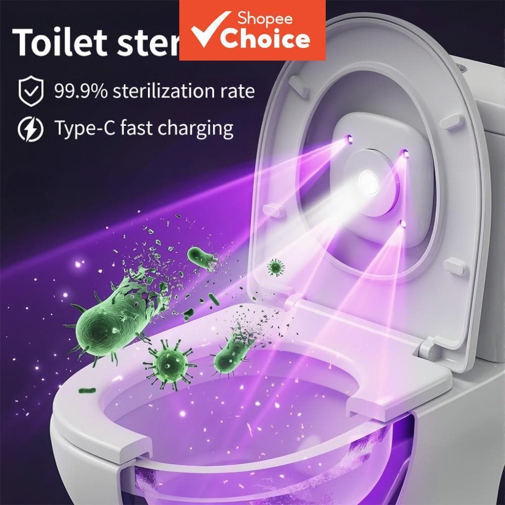 Esterilizador Elétrico Inteligente UV para Banheiro com Tablet Aromaterapia - Lâmpada à Prova d'Água