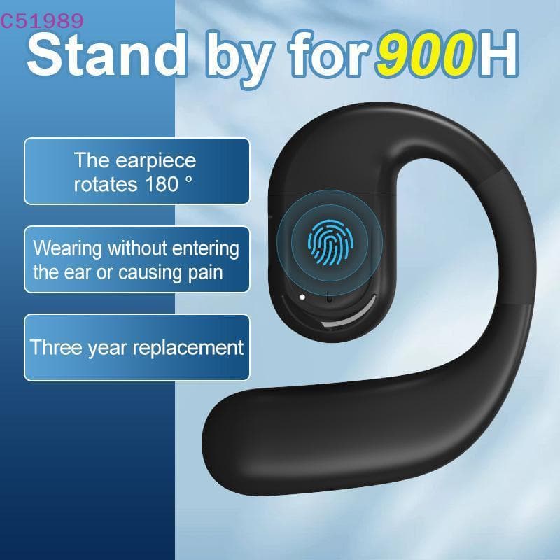 [kaan] Fone De Ouvido Sem Fio Não Intra-Auricular Compatível Com 5.4 Fones Abertos Estéreo À Prova D'água Para Esportes