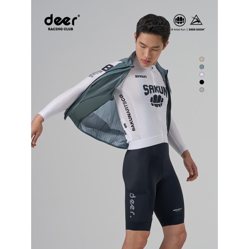 De cervos camisa De ciclismo à prova De vento colete De ciclismo bicicleta De estrada superior jaqueta De ciclismo colet