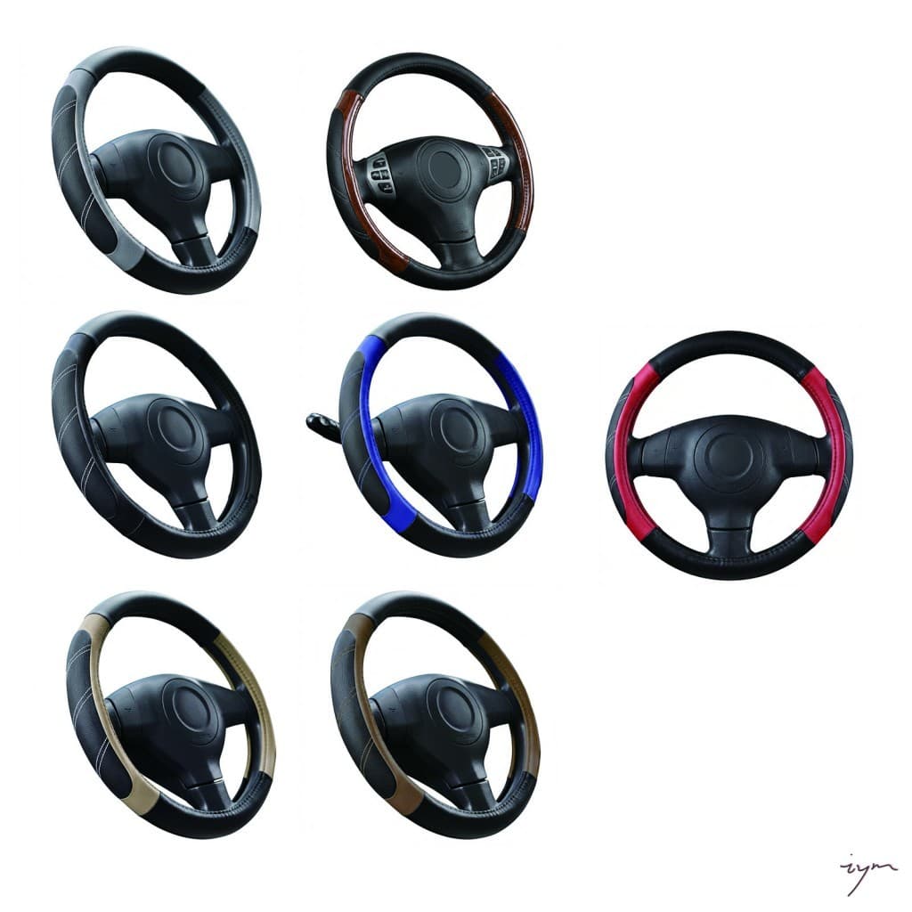 Capa De Couro Para Volante , Design Elástico Carros , Ajuste Universal Durável E Confortável