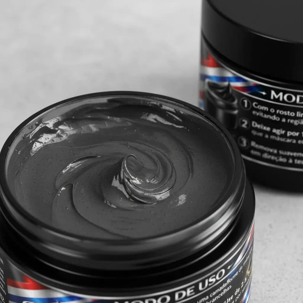 Kit Com 2 Máscara Black Limpeza Profunda  removedor de cravos máscara purificante poros entupidos controle de oleosidade
