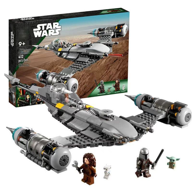 412pcs O Mandalorian N-1 Tipo Star Wars Avião Compatível Lego Star Wars Boy Montado Bloco de Construção Brinquedos
