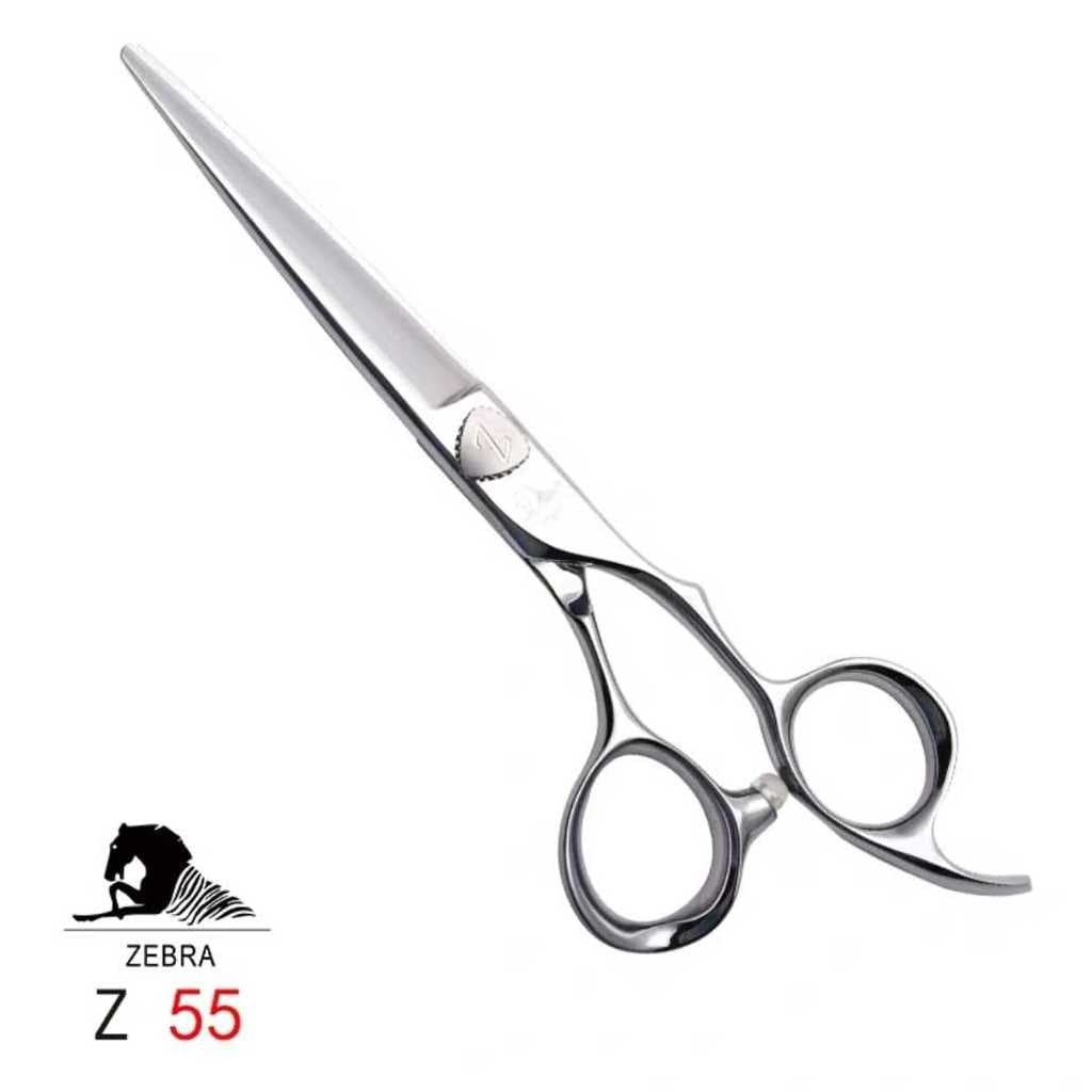 2020 novo estilo Zebra tesoura de cabeleireiro Z55 tira de corte plano tesoura 20cm tesoura integrada cabelo Sty