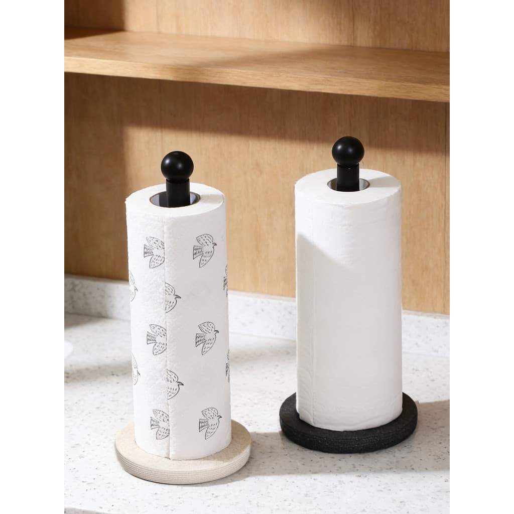 Toalheiro de cozinha, rack de armazenamento de plástico, pano descartável, cabide de papel, rolo de papel, rack de armaz