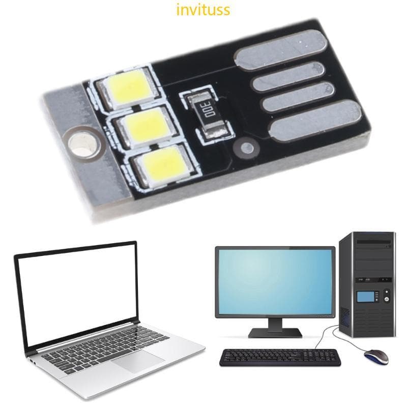 Inv USB Reading Book Lights Night Light Pocket Lamp Chaveiros Para Laptop PC