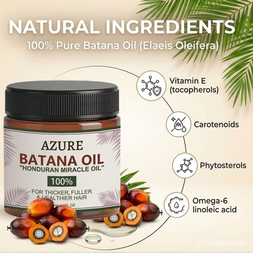 Creme modelador, Óleo de Batana Orgânico, Óleo para o couro cabeludo que promove a densidade do cabelo, Previne a qued