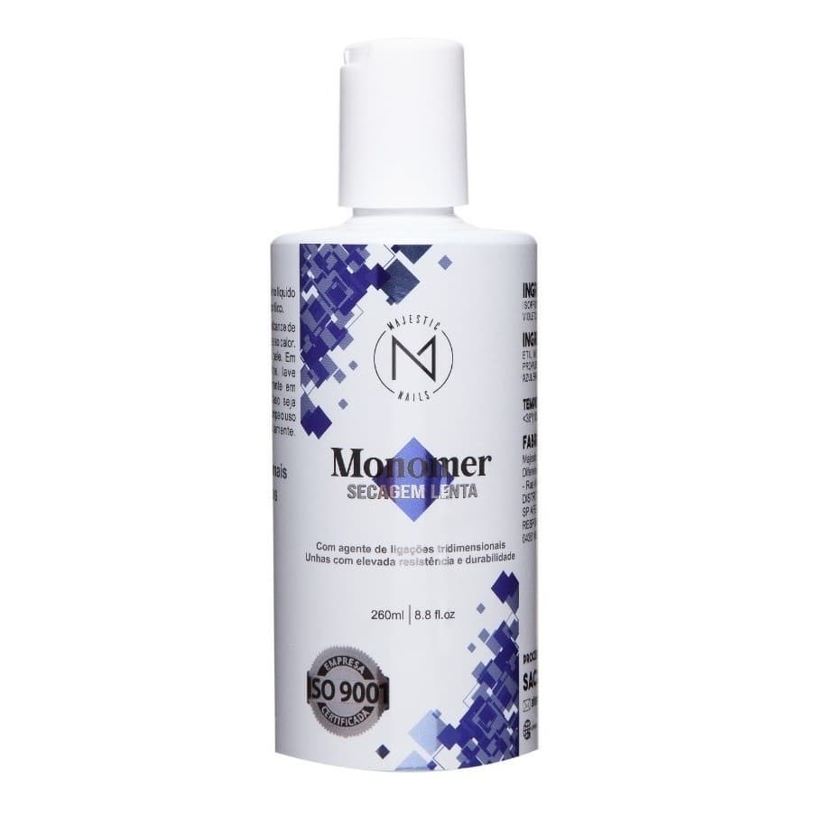 Liquido Monomer - Secagem Lenta - 260ml Majestic Nails