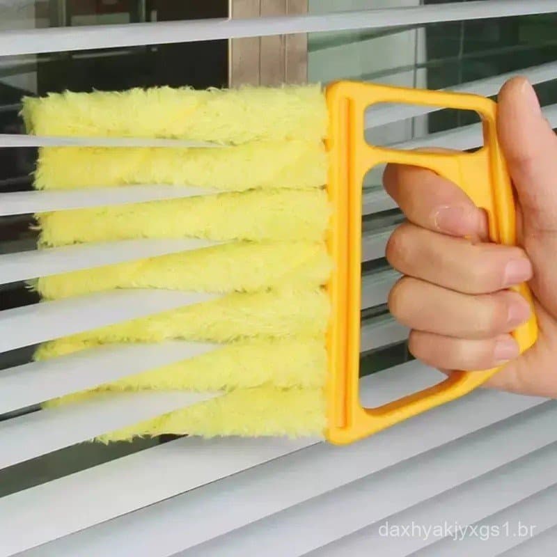 Escova de Limpeza para Persianas, Limpador de Persianas, Escova para Remoção de Poeira de Saídas de Ar Condicionado, Esc