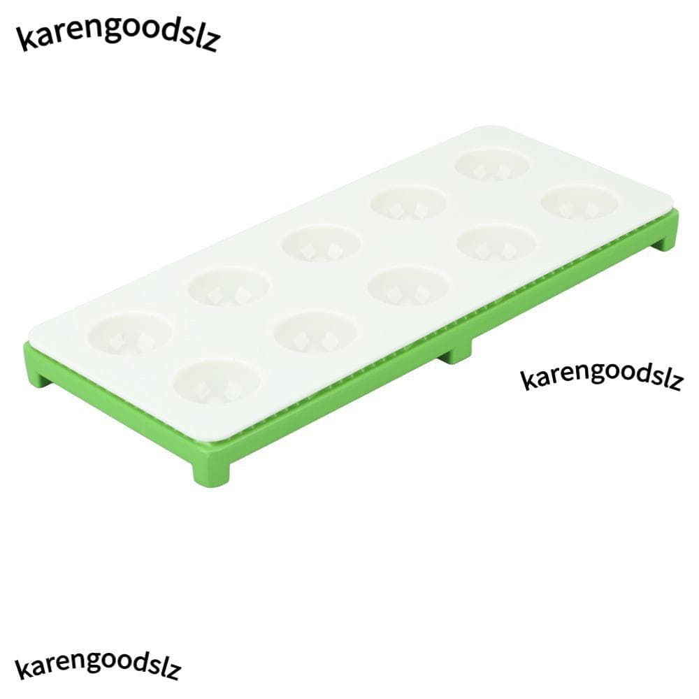 Molde De Ravioli KARENGOODS , Prensa Para Fazer Em Liga De Alumínio ABS Com 10 Furos , Cortador Prateado Verde