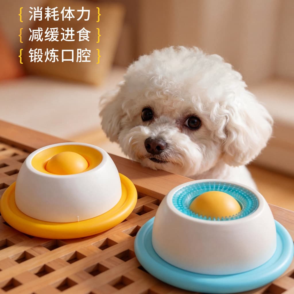 Cão Fengrong brinquedos comida tibetana tigela de comida lenta lambendo diversão consome força física interação educacio