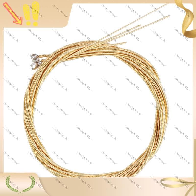 [Promover C] 4 Pçs/Set Cordas Acústicas Latão Núcleo De Aço Carbono Para Instrumentos Musicais Parte De