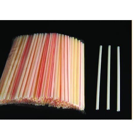 Canudos descartáveis McDonald's Canudos finos Leite Chá Soja Leite Bebida Suco Cola Canudos pequenos Cerca de 200 peças/