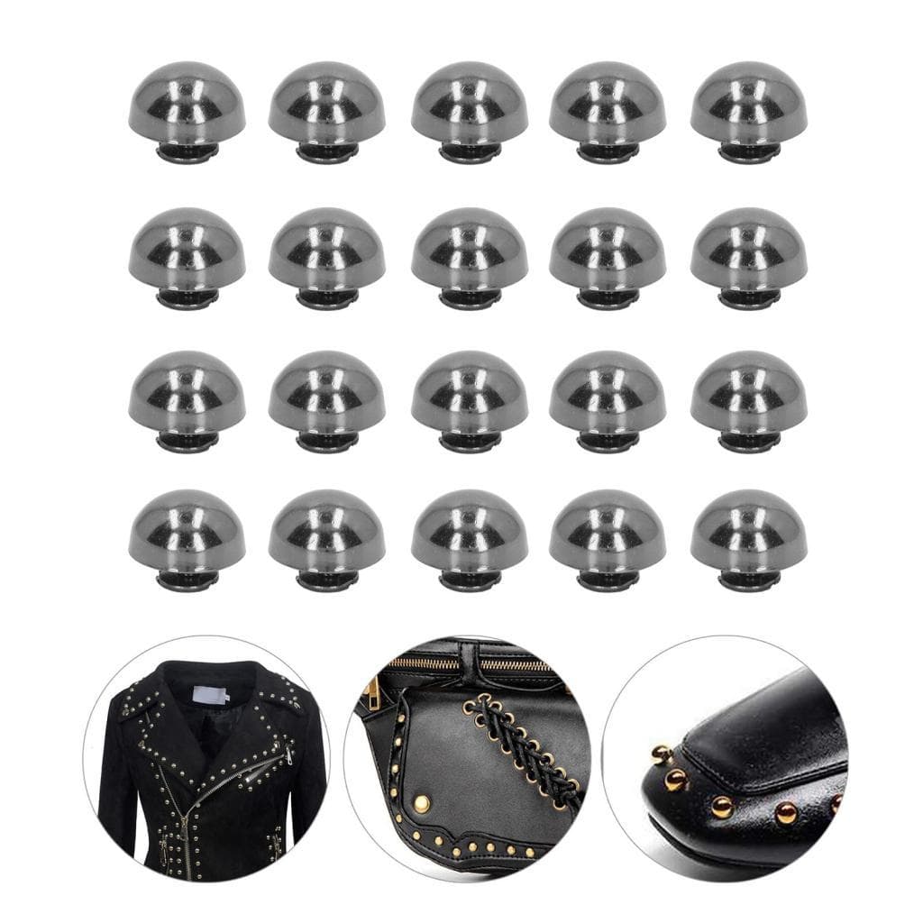 Ferramenta De Rebite Cogumelo Preto Rebites De Metal DIY Parafuso Studs Couro Parafusos Com Fenda Botão Peças De Ferrage