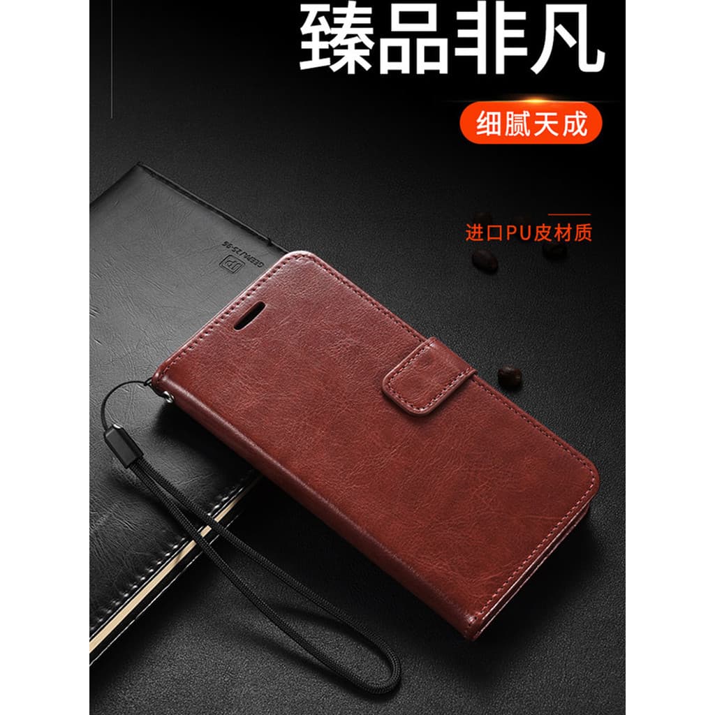Adequado para capa de telefone Redmi 17c 2409BRN2CC Capa de couro Flip Redmi 17C Capa protetora de Silicone RM Seventeen