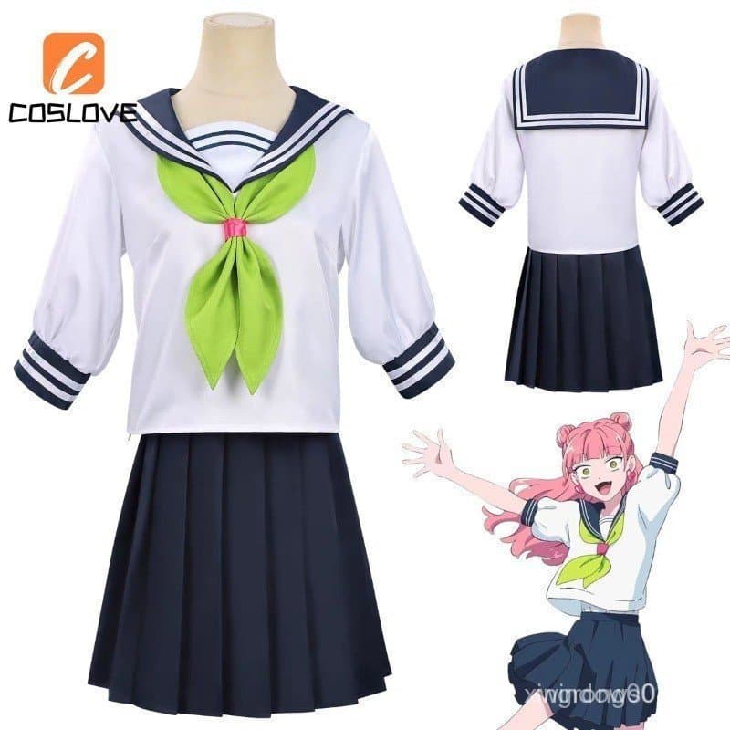 Anime You & Me Mundos Apart Suzuki Miyu Fantasias de Cosplay Conjunto Completo de Roupas Fantasiosas para Mulheres Unifo