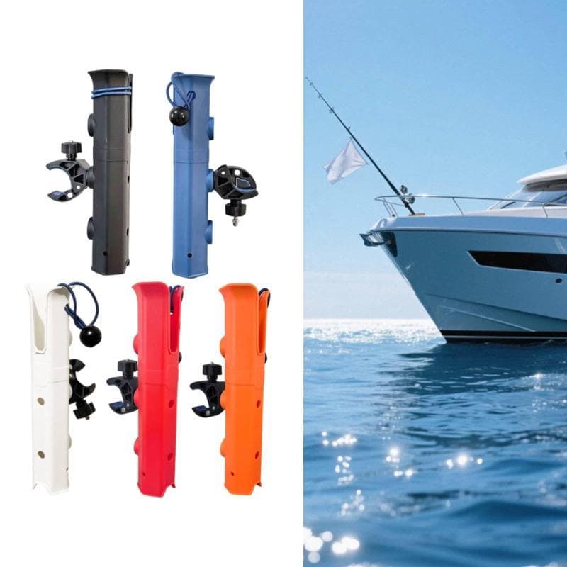 [Fineblue] Suporte Para Vara De Pesca Barco Braçadeira Trilho De 0.75 " A 1.57 " Giratório Água Salgada Marinha Ou Doce
