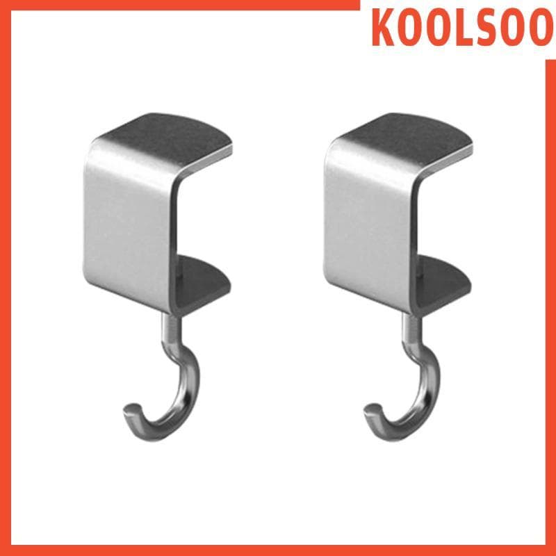 [Koolsoo] Gancho De Mesa Removível Braçadeira Montagem Cabide De Aço Resistente Para Armazenamento De Espaço De Trabalho