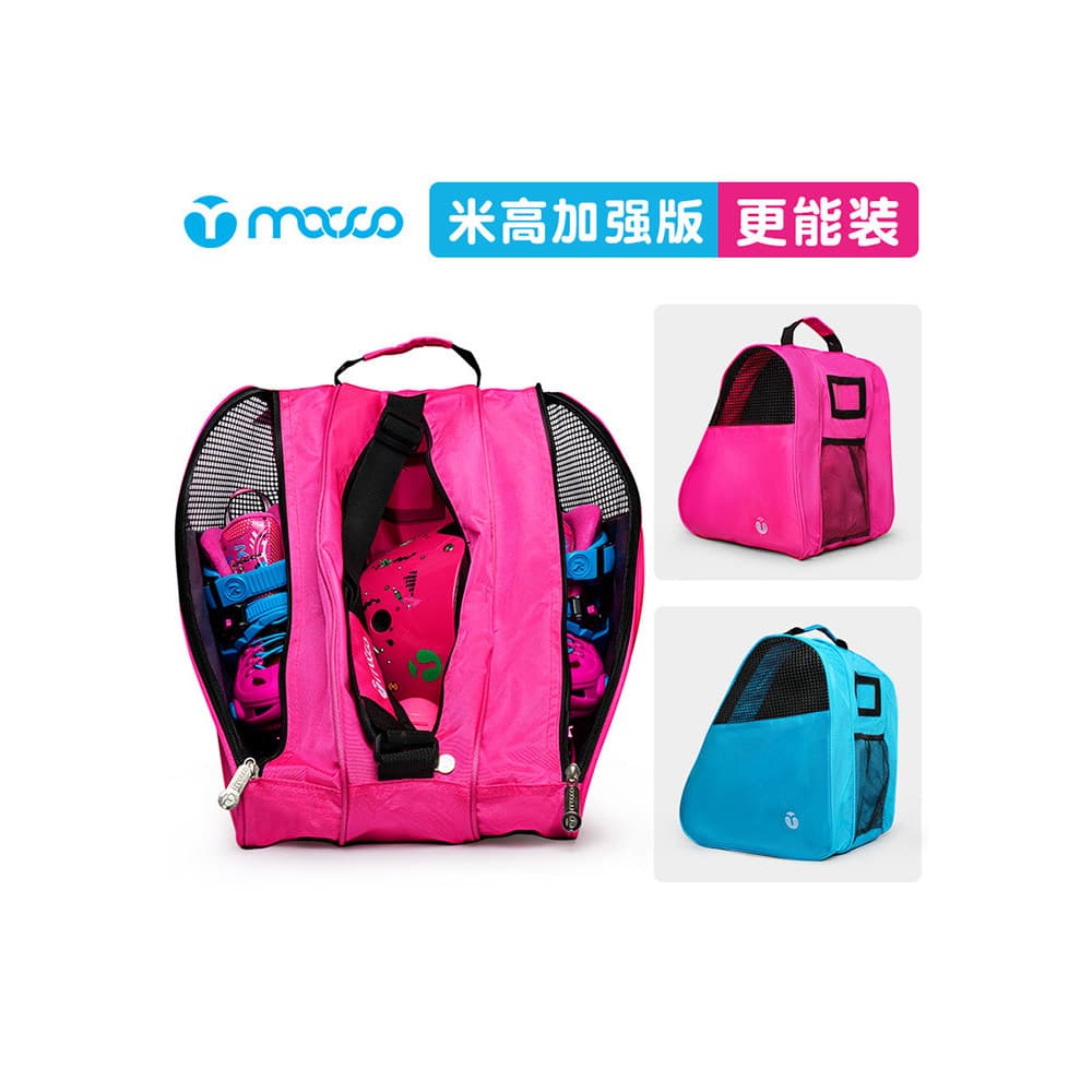Migao patins saco patins saco de três camadas patins sapato saco padrão das crianças mochila portátil bolsa de ombro