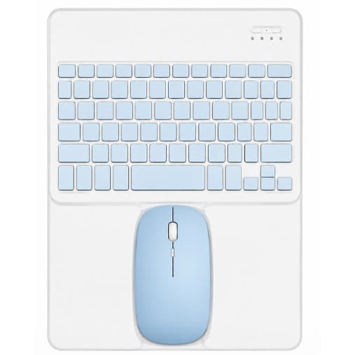 Kit Teclado e Mouse sem Fio H'MASTON compacto e portátil ideal para uso com tablets e smartphones