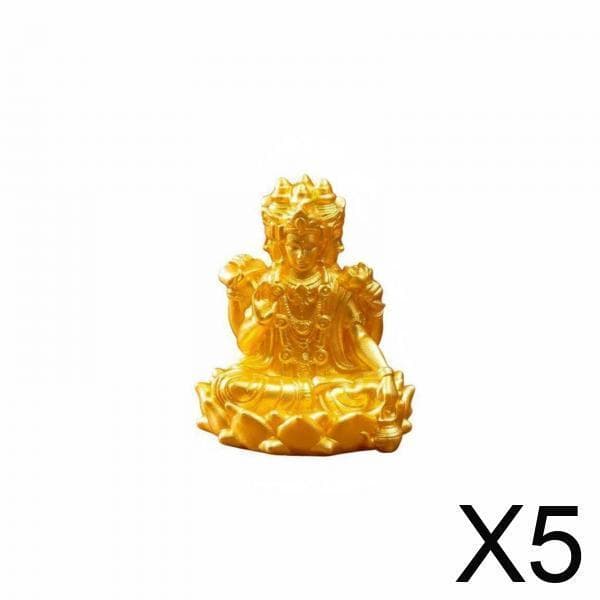 [hellery] Escultura De Buda De Resina Pequenas Esculturas Decorativas Estátua De Mesa Para Meditação Zen E Presentear