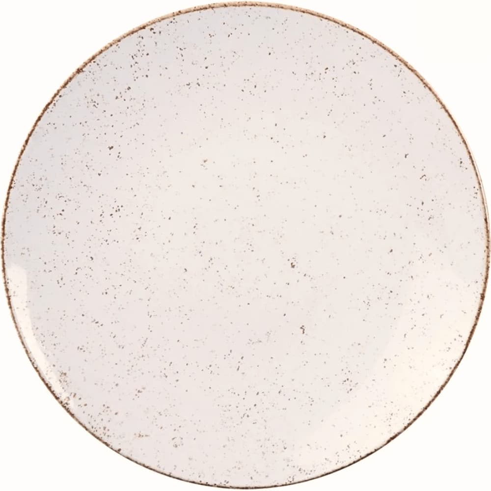 Prato de Sobremesa Rústico Marrom em Porcelana 21cm - Tramontina