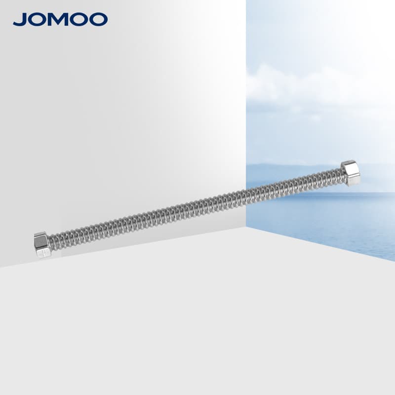 Jiumu tubo ondulado de aço inoxidável, 4 pontos, resistente ao calor, à prova de explosão, aquecedor de água de cozinha,