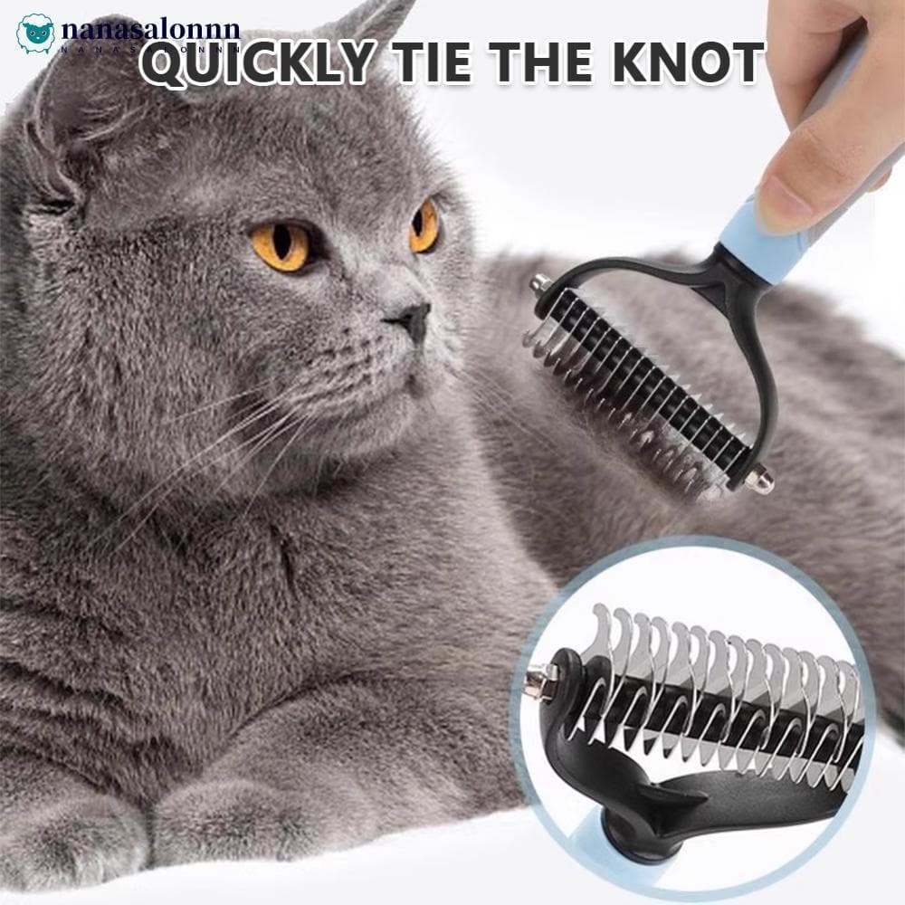 Escova para higiene de animais de estimação NANASALONNN, escova para remover pelos de cães, escova para higiene de gatos