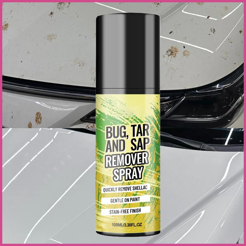 Spray De Limpeza De Carro 100ml , Limpador Externo Automotivo , Lavagem Para Cocô De Pássaro , Resina , Graxa , Trailer