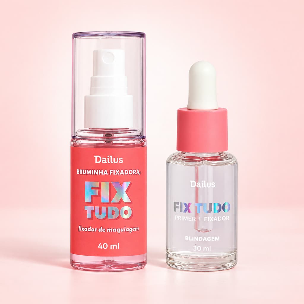 Kit Bruminha Fix Tudo 40ml + Blindagem 30ml - Dailus | Fixação E Resistência