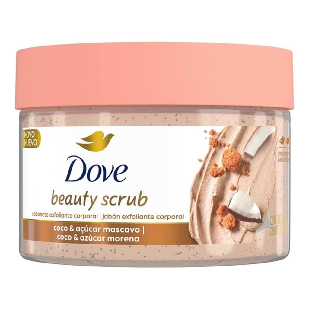 Dove Esfoliante Corporal Beauty Scrub Coco e Açúcar Mascavo 280g