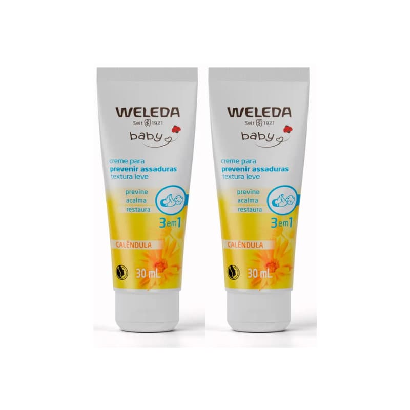Weleda Creme Preventivo Calêndula 30ml kit 2 unidades