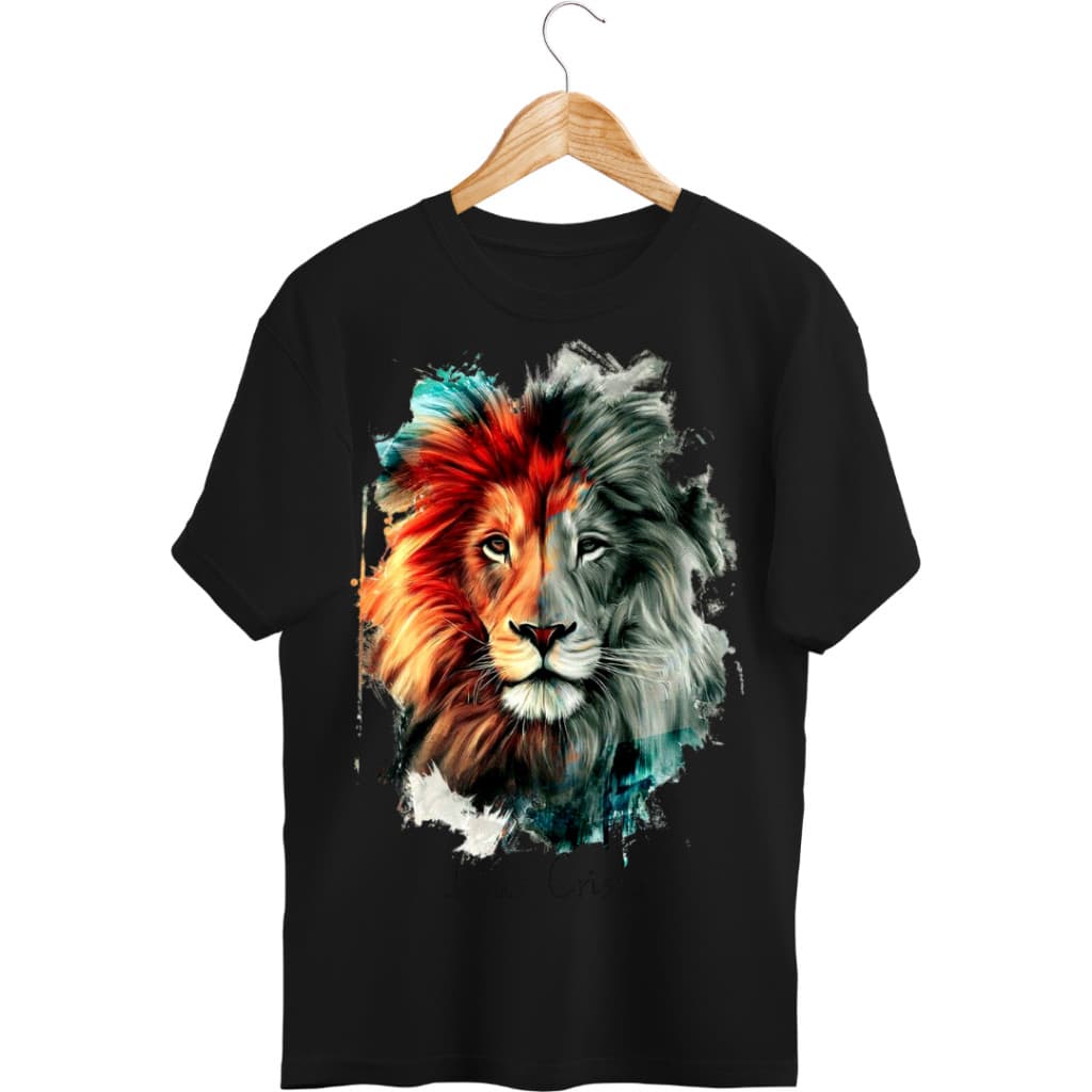 Camiseta Infantil e Adulto Estampa Cristã Leão de Juda Evangelica Moda  Gospel Blusa Unissex