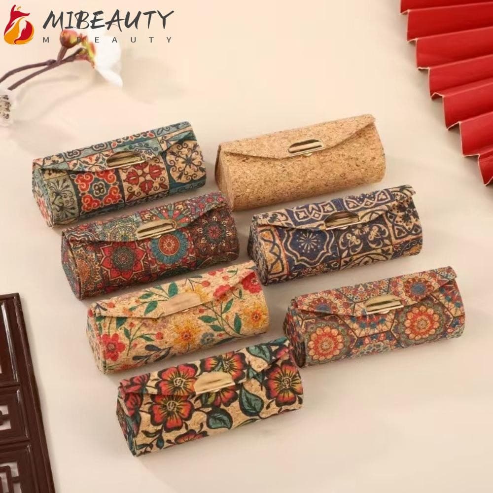 Caixa De Batom MIBEAUTY , Estilo Chinês Com Espelhado , Mini Joias Florais Retrô