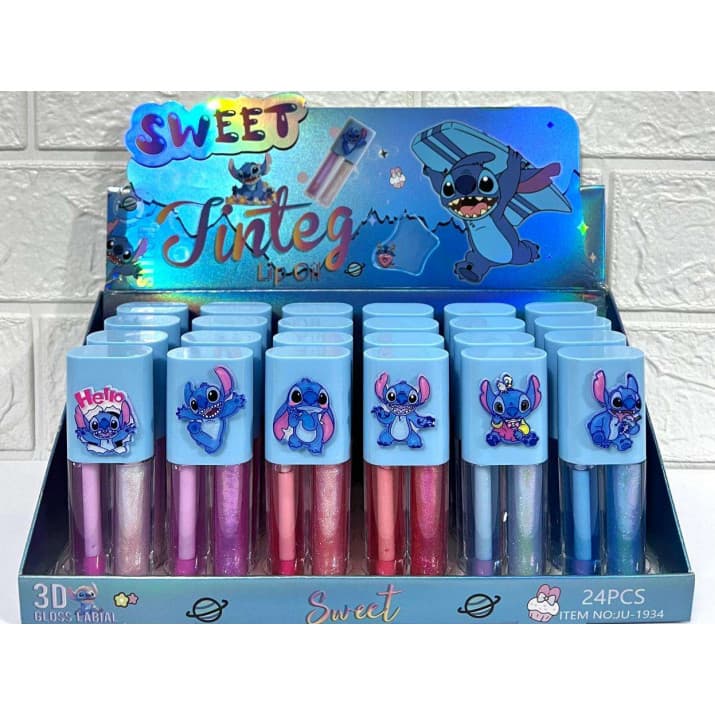 Kit 24 Lip Gloss Stitch – Lançamento Novo Produto (1 Caixa)