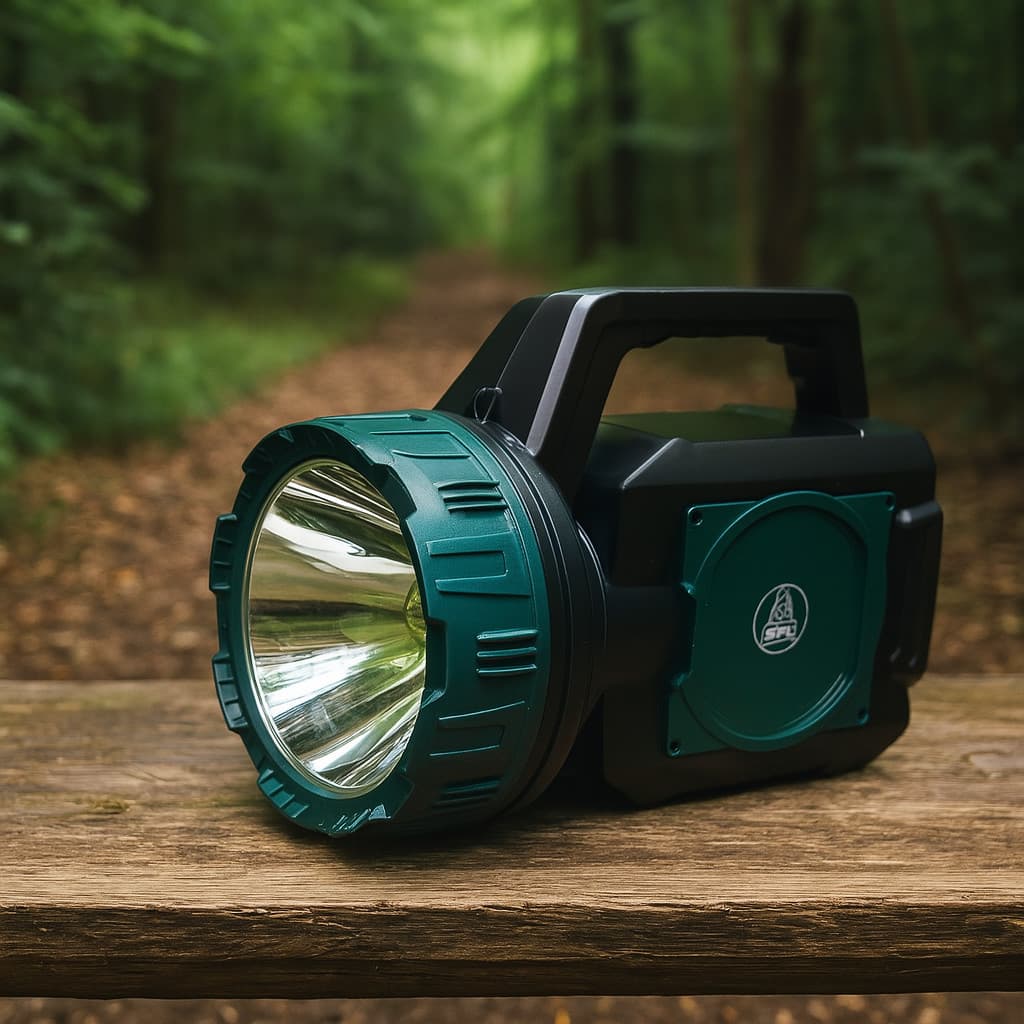 Lanterna De Led Cilibrim Recarregável Longo Alcance Potente 10W Bivolt 4V 8000mAh GP6