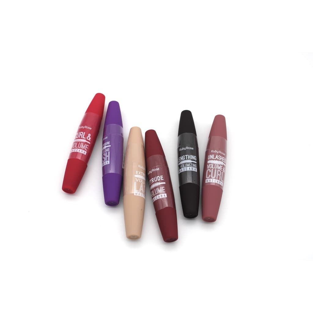 Mascara para Cilios Ruby Rose Rímel Volume e Curvatura