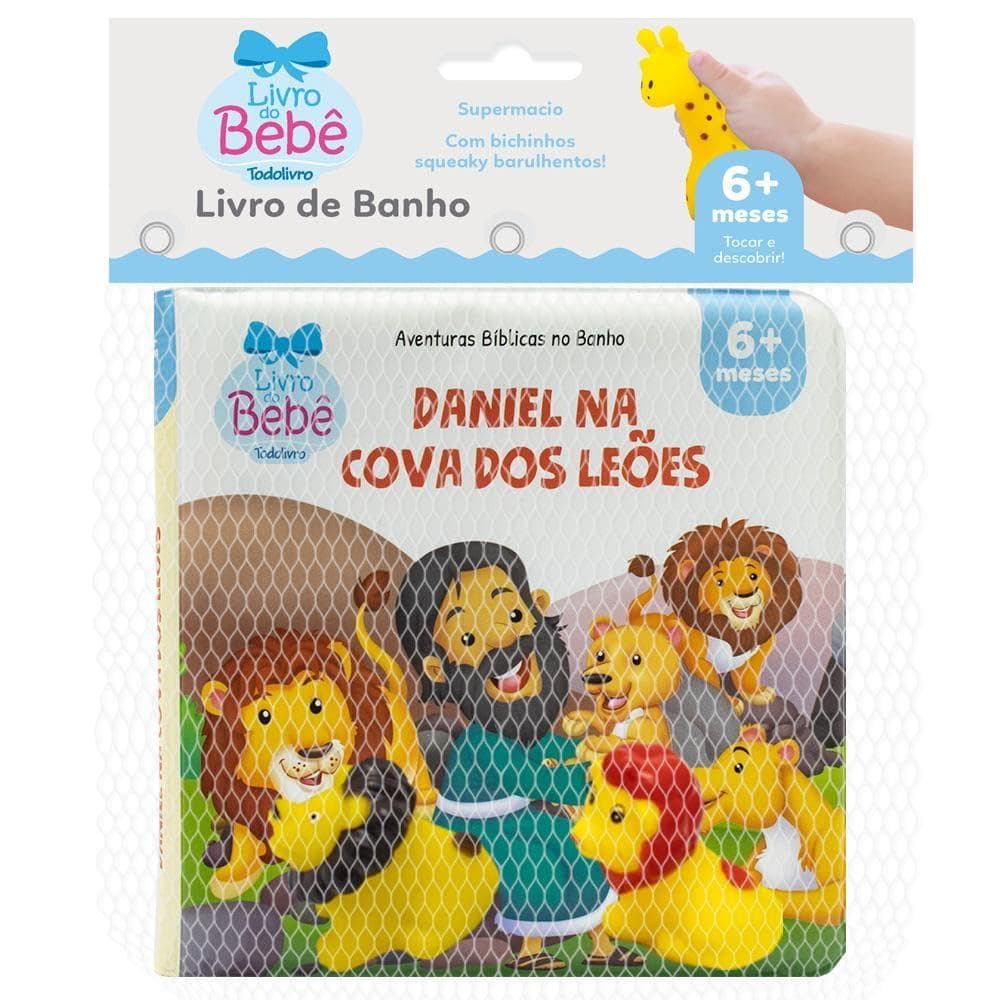 Aventuras Bíblicas no Banho | Daniel na Cova dos Leões | Livro de Banho