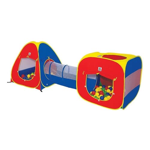 Toca Barraca Infantil Com Tunel  3 Em 1 + Barato !  Colorida
