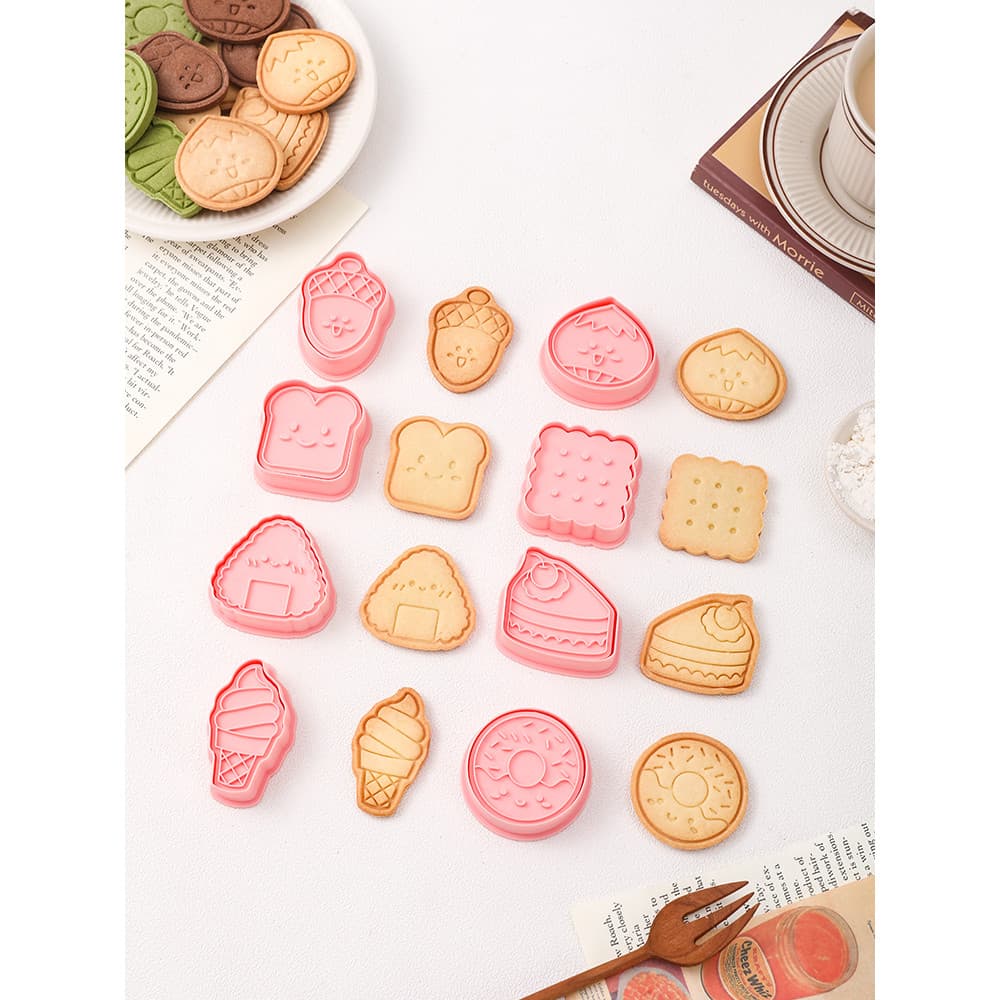 Molde de biscoito torrada Donut bonito forma Gourmet biscoito doméstico diy imprensa impressão moedor de cozimento