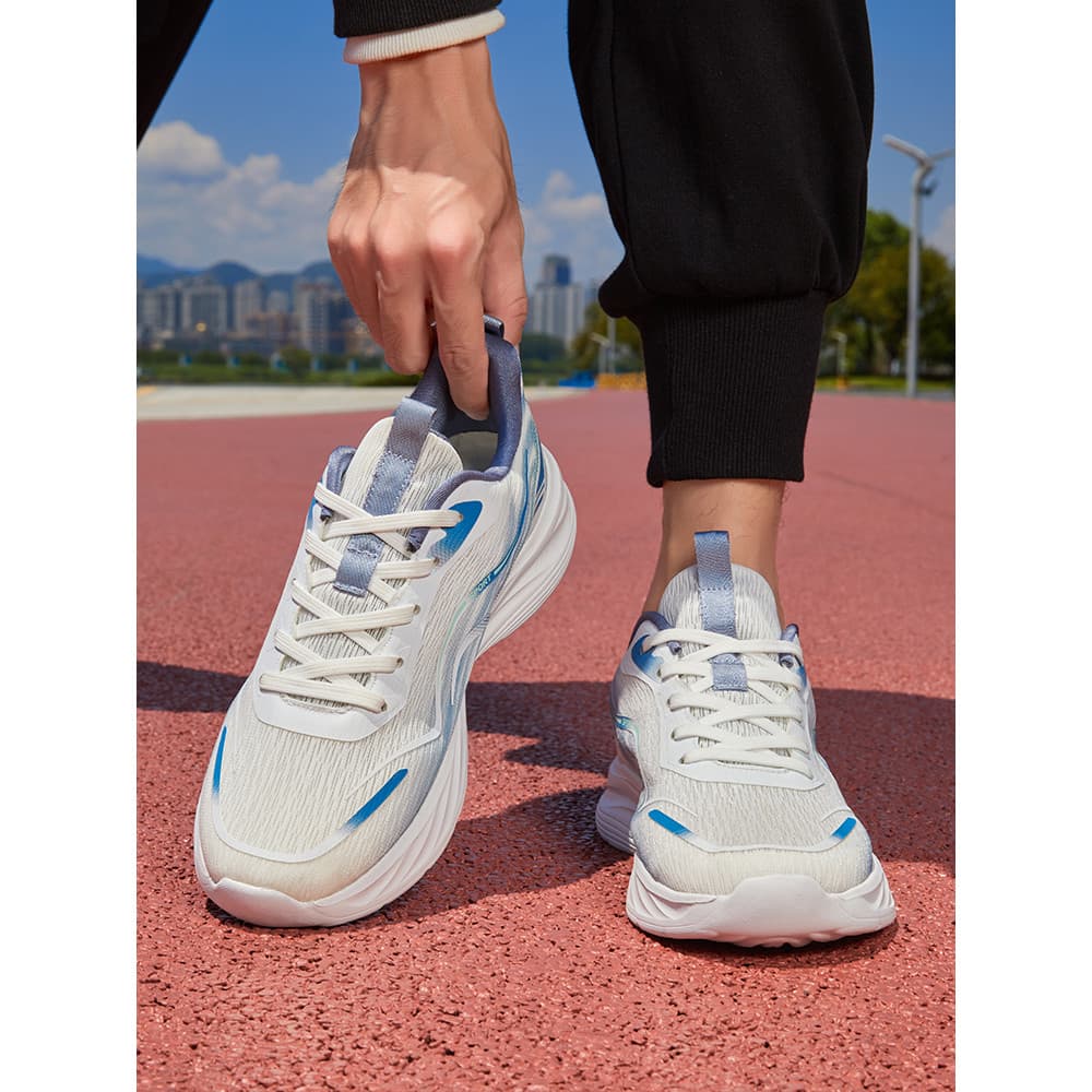 Sapatos masculinos de tamanho Extra grande, malha tecida voadora, desodorante respirável, tamanho 47, sapatos leves e fi