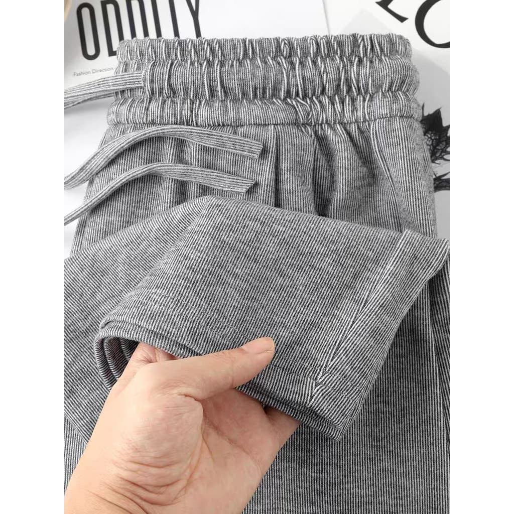 Calças de arroz glutinoso feminino novo estilo verão estilo fino macio glutinoso Drape sentir pequenas mulheres casuais