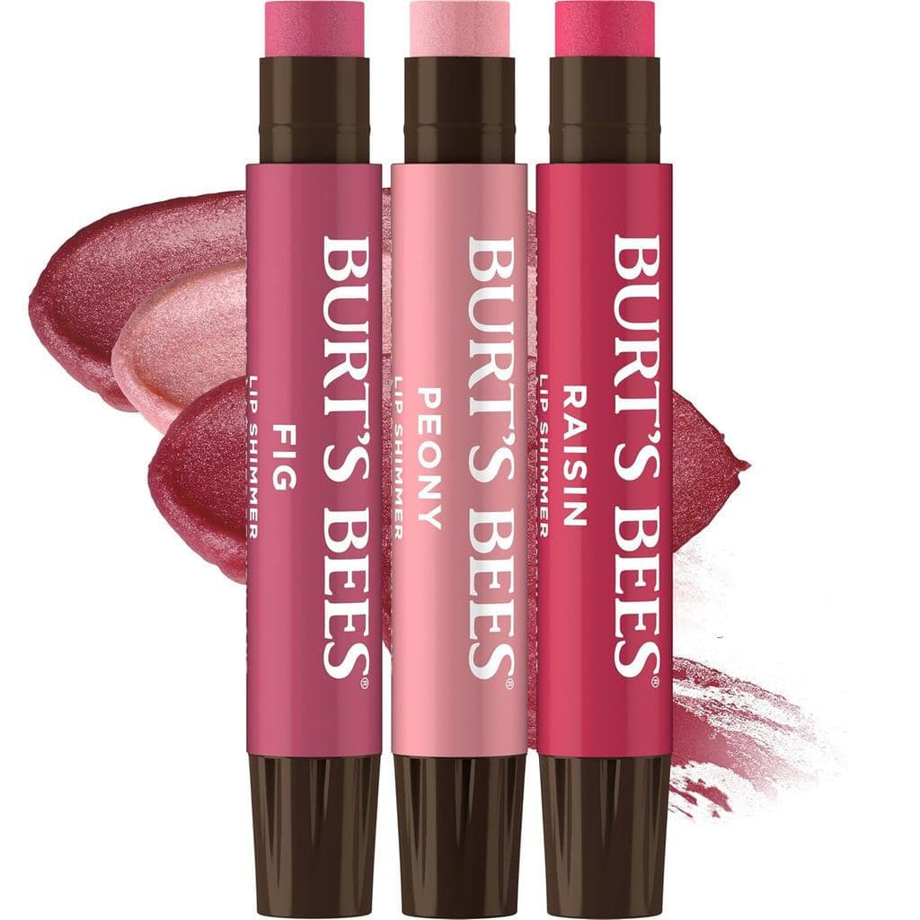Burt'sBeesEasterBasketStuffers, LipShimmerNudeCollection, LipBalmTinted, Hidratante para Hidratação Durante Todo o Dia c
