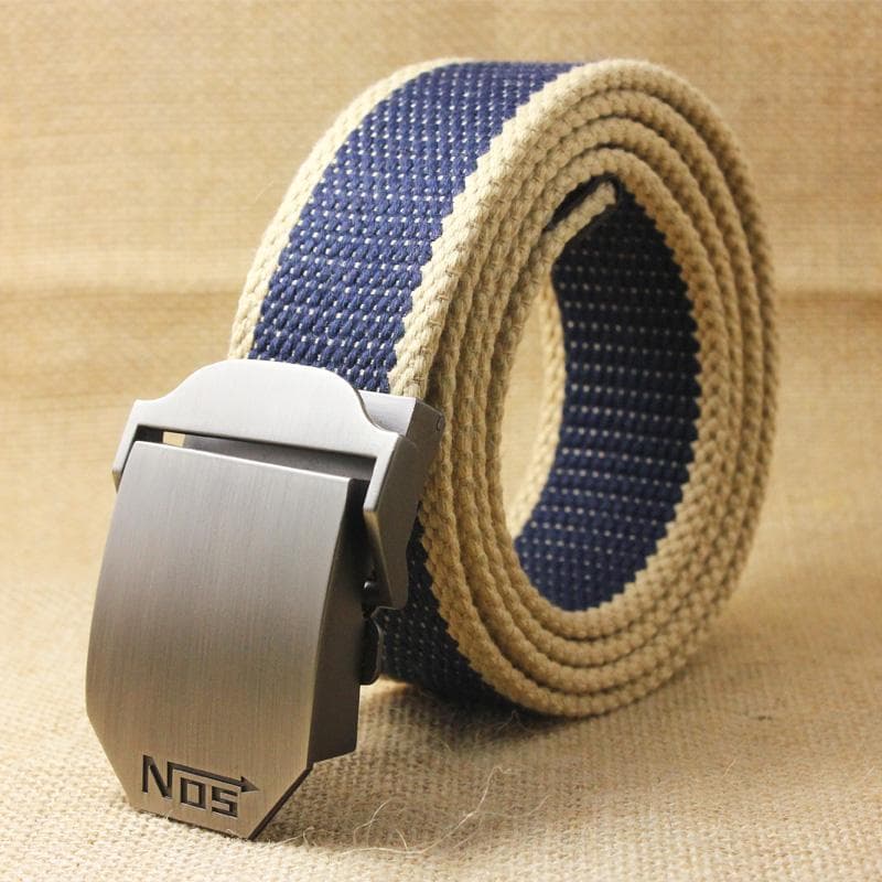 Cinto de fivela automática masculino magro juventude Casual tecido Jeans cinto versão coreana estudante cinto de lona