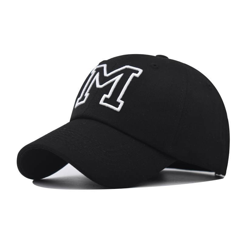 Boné de Beisebol Bordado em Algodão M, Boné Masculino e Feminino, Estilo Coreano, Dança de Rua, Boné Personalizado de Co