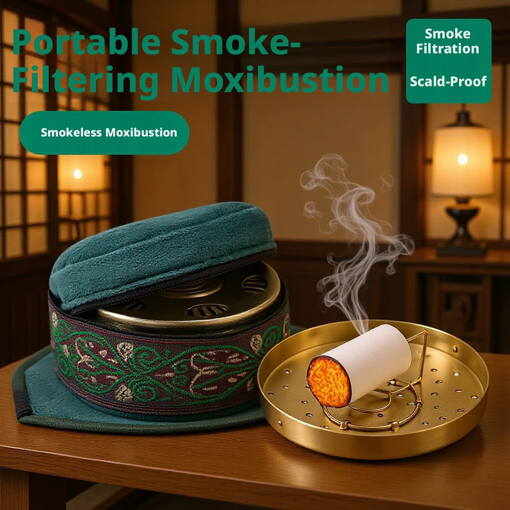 Saco de ferramentas de moxabustão caixa de moxabustão filtro cigarro oco portátil moxabustão crianças caixa de moxabustã