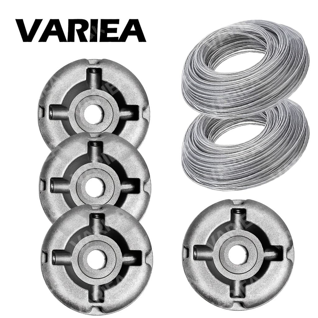 Conjunto de 4 peças VARIEA Broca universal para aparador de grama em liga de alumínio, cabeça para aparar grama, bandeja