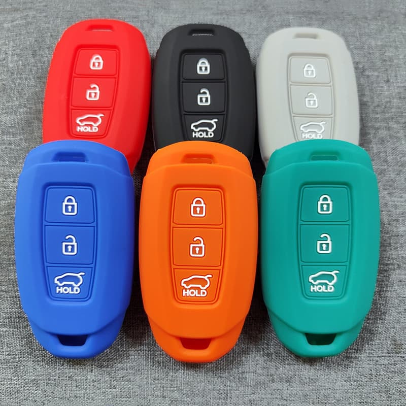 Adequado para Hyundai Elantra Yuedong caso chave Fistaon Sino Shinsenda ix35 capa de controle remoto borracha macia